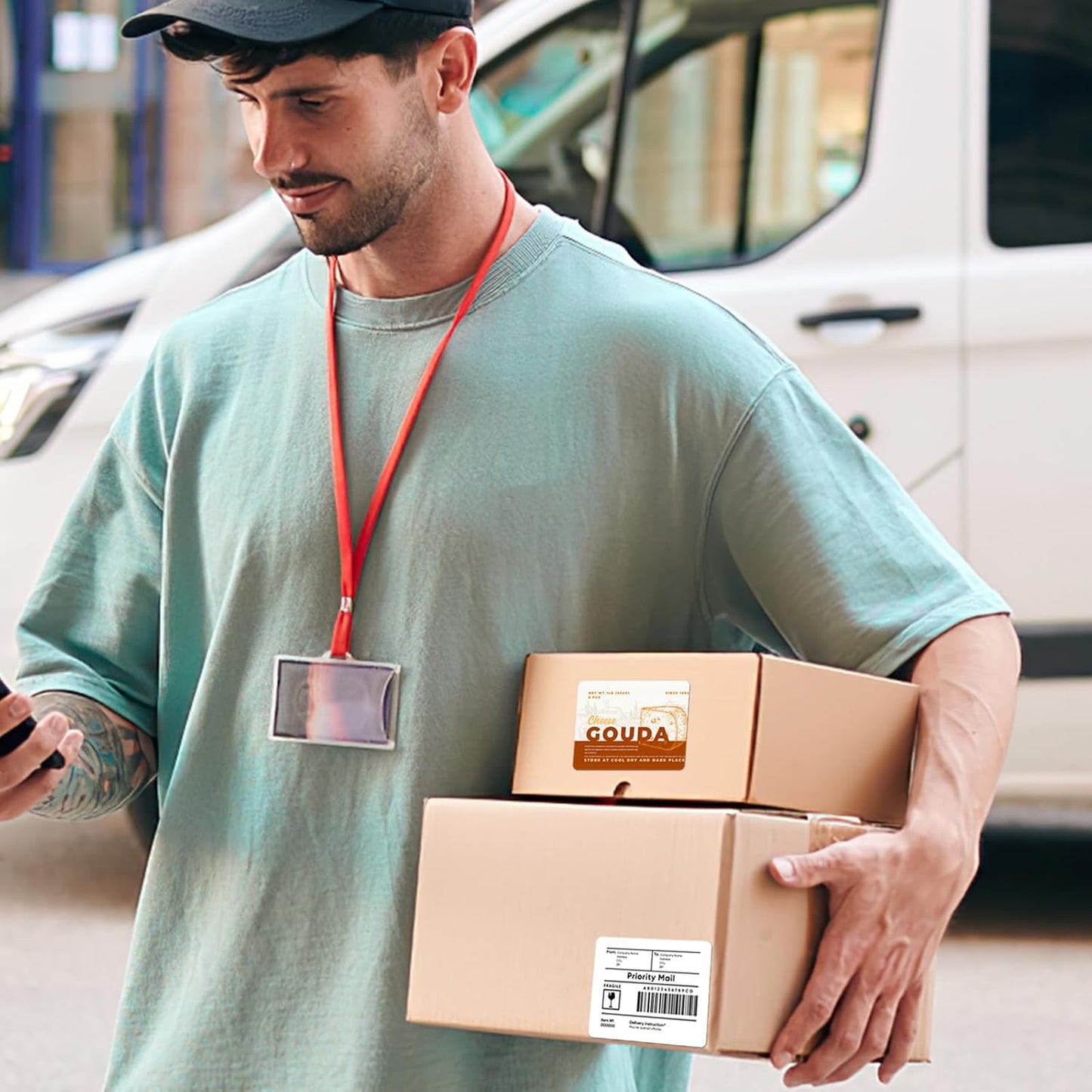 3.33x4" Rectangle Colemoly Label / Sticker Template (6 per sheet)- INSTANT DOWNLOAD In 7 Formats