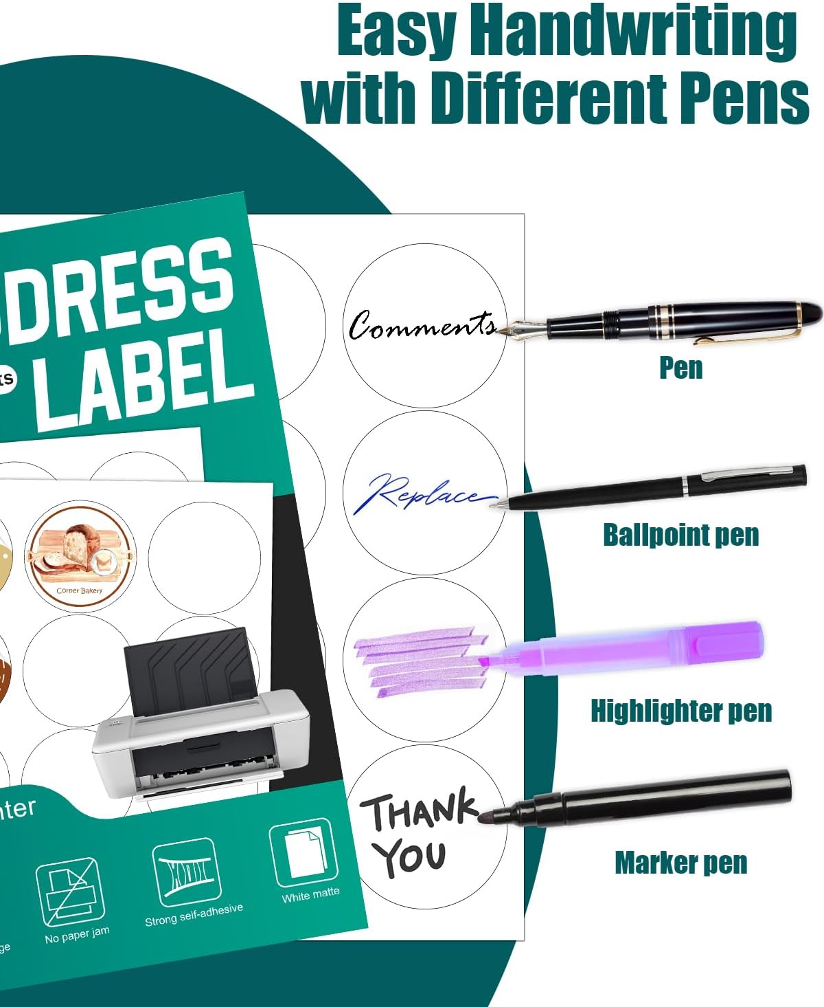 2.5" Round Colemoly Label / Sticker Template (12 per sheet)- INSTANT DOWNLOAD In 7 Formats