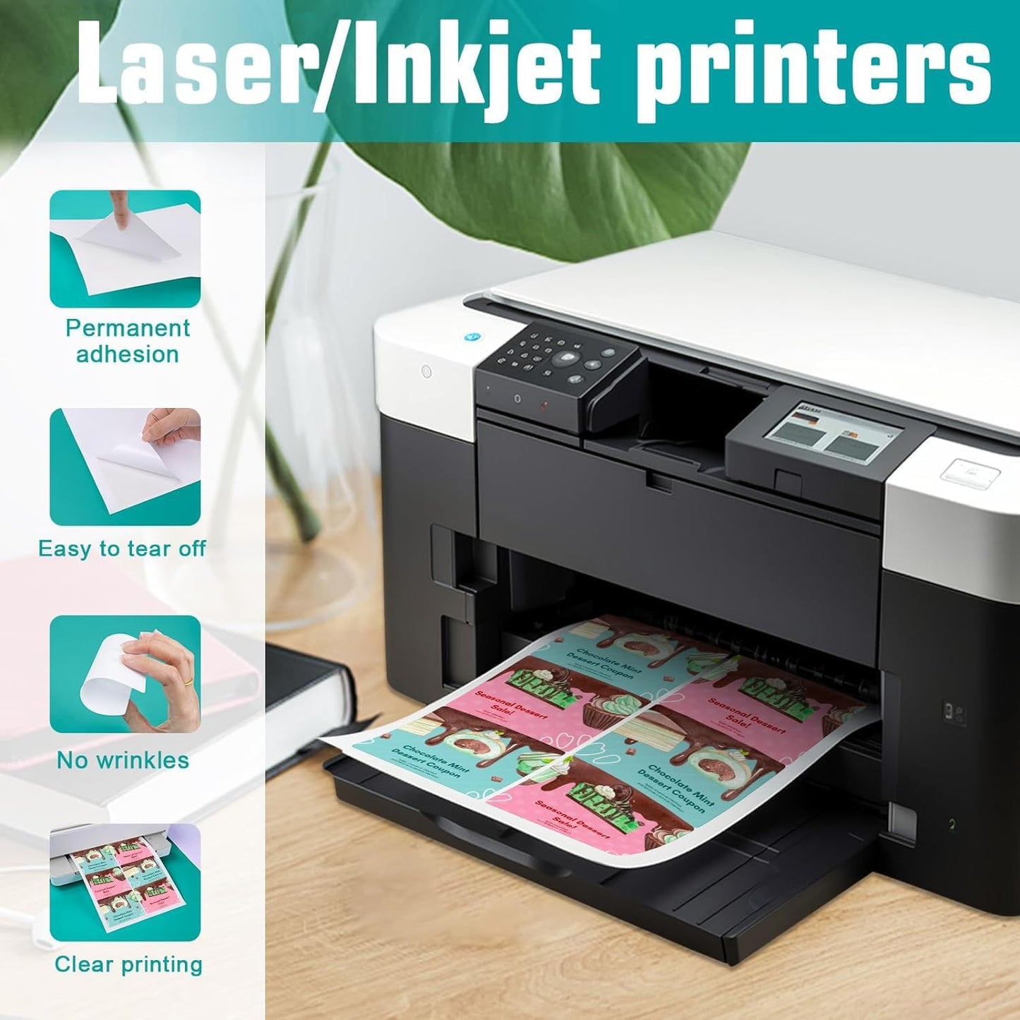 3.33x4" Rectangle Colemoly Label / Sticker Template (6 per sheet)- INSTANT DOWNLOAD In 7 Formats