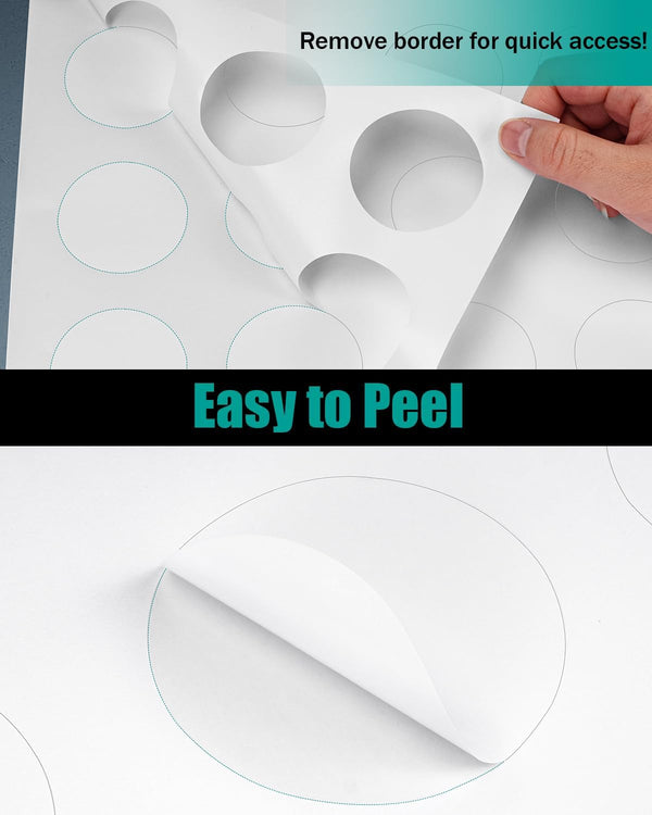2.5" Round Colemoly Label / Sticker Template (12 per sheet) INSTANT D